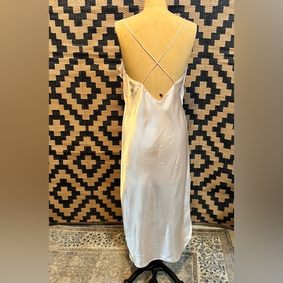 VINTAGE 80s pastel pink maxi nightgown ruffle floral coquette lingerie Victorian - Picture 5 of 16